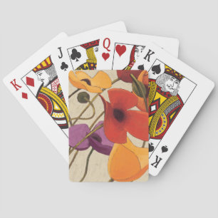 Jeu De Cartes Fleurs et tiges de printemps