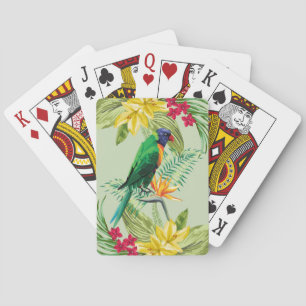 Jeu De Cartes Fleurs Exotiques Et Parrot