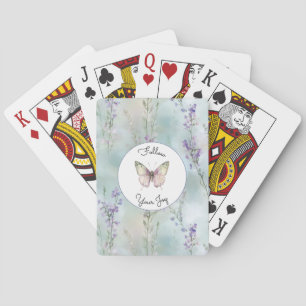 Jeu De Cartes Fleurs Lavande Jolies Romantiques