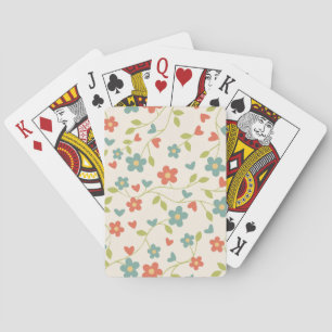 Jeu De Cartes Fleurs Motif Jouer des cartes