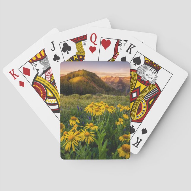 Jeu De Cartes Fleurs | Mountain Meadow Crested Butte Colorado (dos)