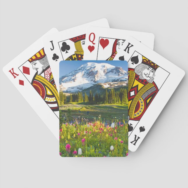 Jeu De Cartes Fleurs | Mt. Rainier Fleurs sauvages (dos)
