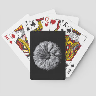 Jeu De Cartes Fleurs Noires Et Blanches 10