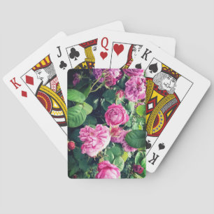 Jeu De Cartes Fleurs roses