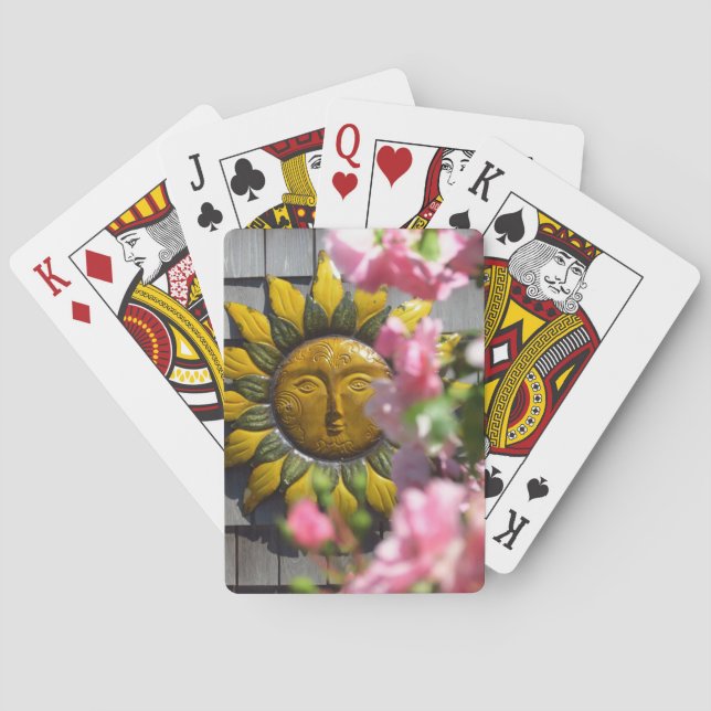 Jeu De Cartes Fleurs roses et soleil - Martha's Vineyard (dos)