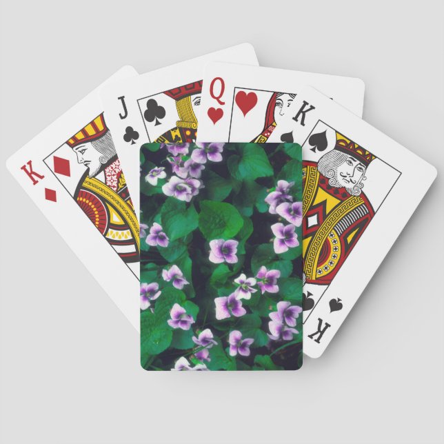 Jeu De Cartes Fleurs sauvages dans la forêt (dos)