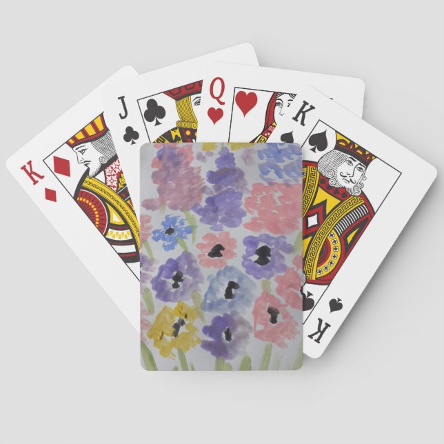 Jeu De Cartes Fleurs sauvages d'été (dos)