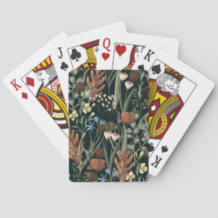 Jeu De Cartes Fleurs sauvages et séchées Motif.