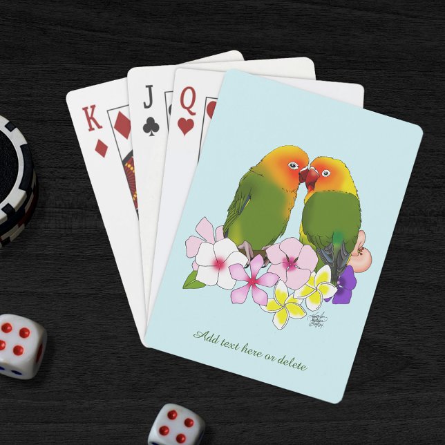 Jeu De Cartes Fleurs tropicales Inséparables (Créateur téléchargé)