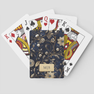 Jeu De Cartes Fleurs Vintage