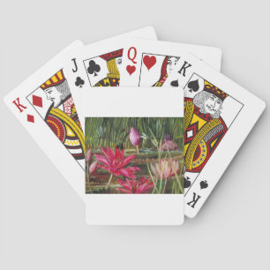 Jeu De Cartes Fleurs vintages de fleurs de rose de peinture
