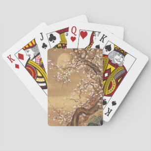 Jeu De Cartes Fleurs vintages de prunes japonaises au clair de l