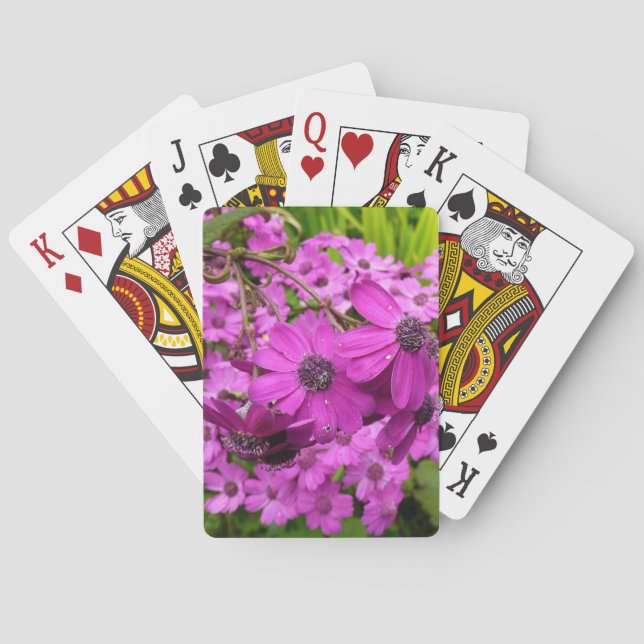 Jeu De Cartes Fleurs violettes de San Francisco (dos)