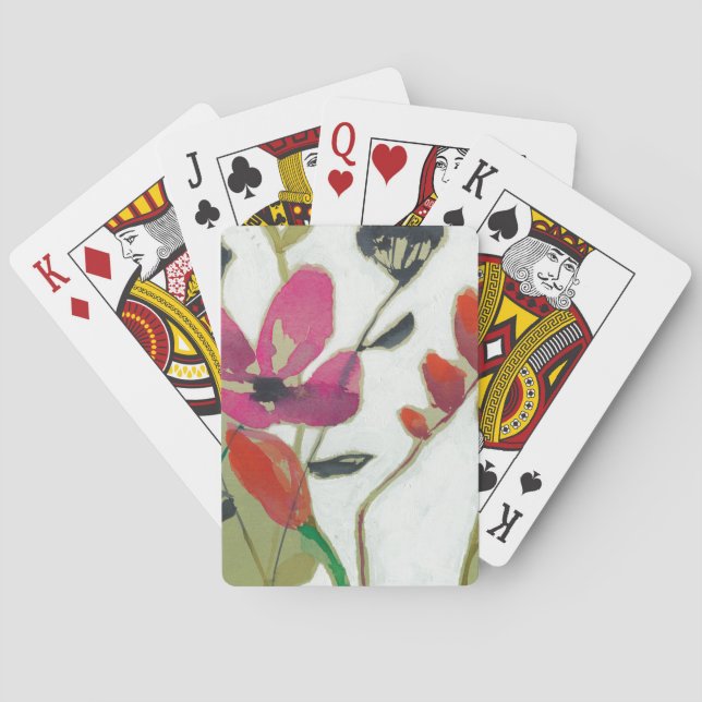 Jeu De Cartes Fleurs vives I (dos)