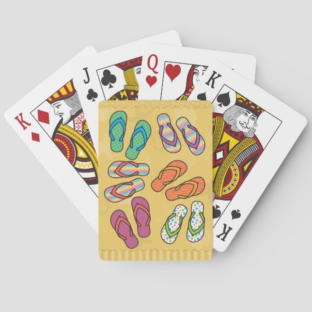 Jeu De Cartes Flip Flops Bright Playing Cards (dos)