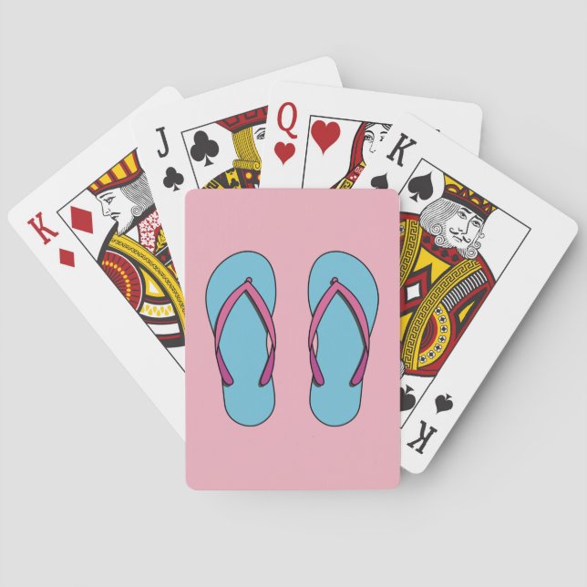 Jeu De Cartes Flip Flops de plage (dos)