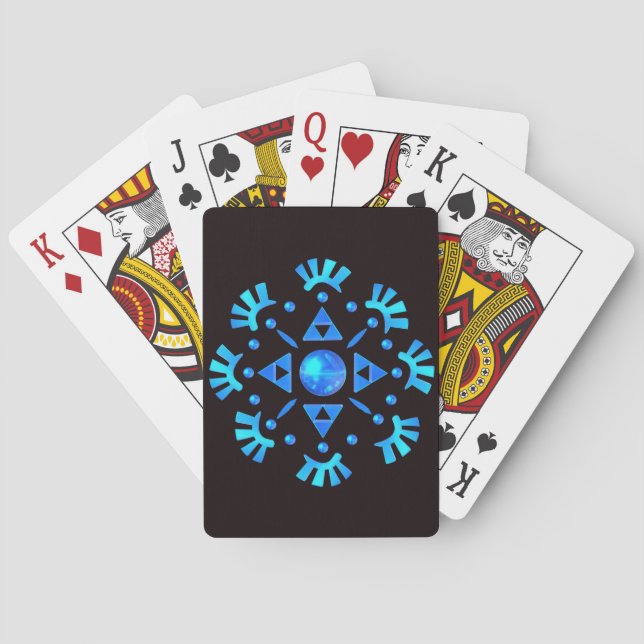Jeu De Cartes Flocon de neige cristal (dos)