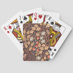Jeu De Cartes Flora d'automne : Vintage Motif sans couture