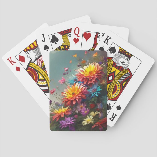 Jeu De Cartes Floral (dos)