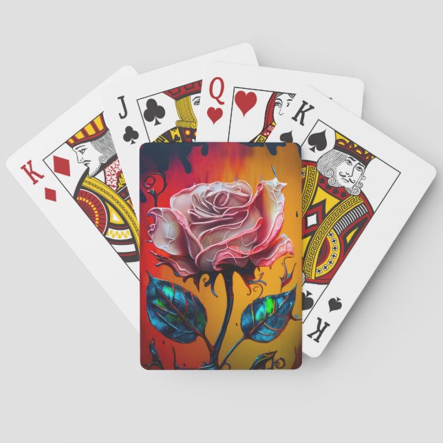 Jeu De Cartes Floral (dos)