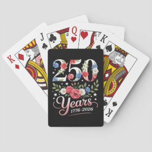Jeu De Cartes Floral 250e anniversaire 1776 2026