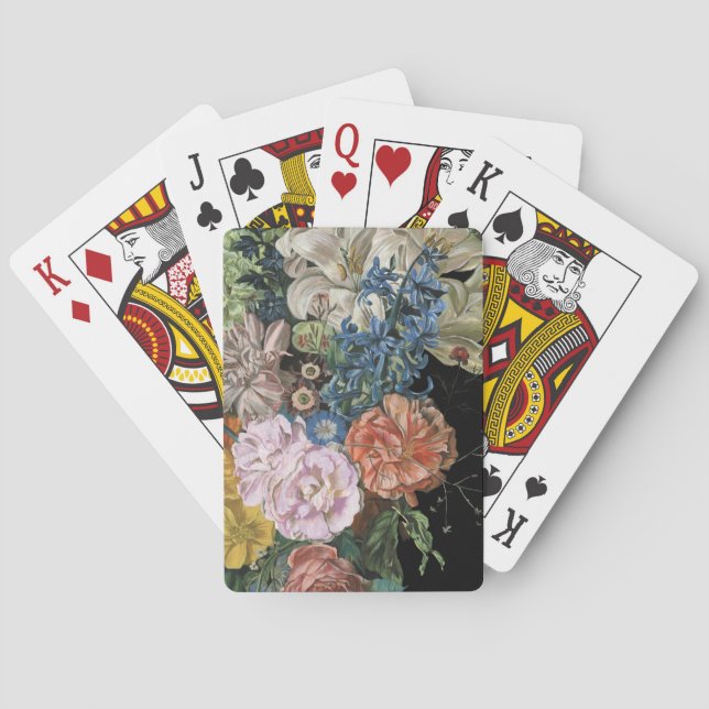 Jeu De Cartes Floral baroque - bouquet (dos)