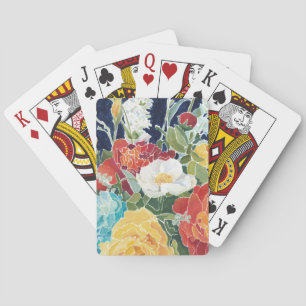 Jeu De Cartes Floral de minuit I