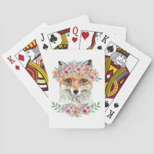 Jeu De Cartes Floral fox