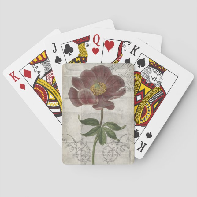 Jeu De Cartes Floral français I (dos)