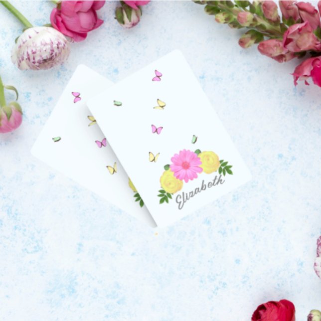 Jeu De Cartes Floral papillon (Créateur téléchargé)