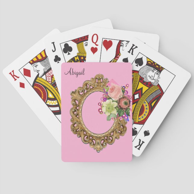 Jeu de Cartes Floral Victorien (dos)
