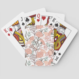 Jeu De Cartes Flore inspirée par la nature : Motif de fleurs de