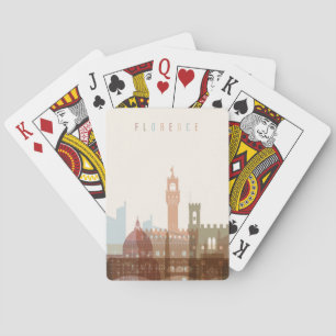 Jeu De Cartes Florence, Italie Ville Skyline