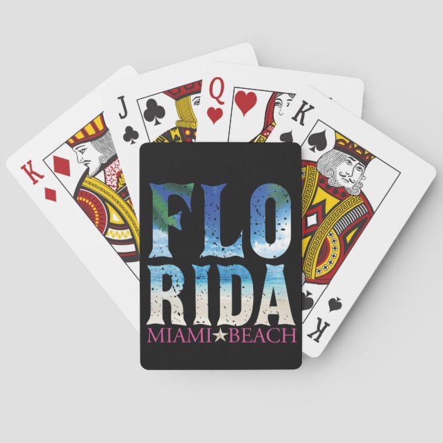 Jeu De Cartes Floride, Miami Beach (dos)