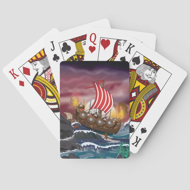Jeu De Cartes Flotte d'invasion Viking (dos)