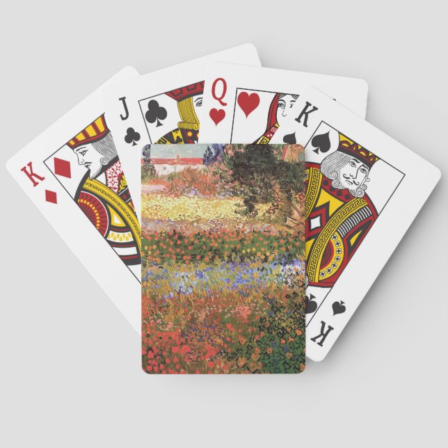 Jeu De Cartes Flower Garden, Vincent van Gogh. (dos)