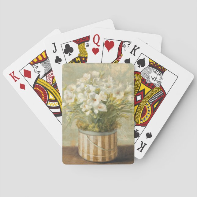 Jeu De Cartes Flowers in a Hat Box (dos)
