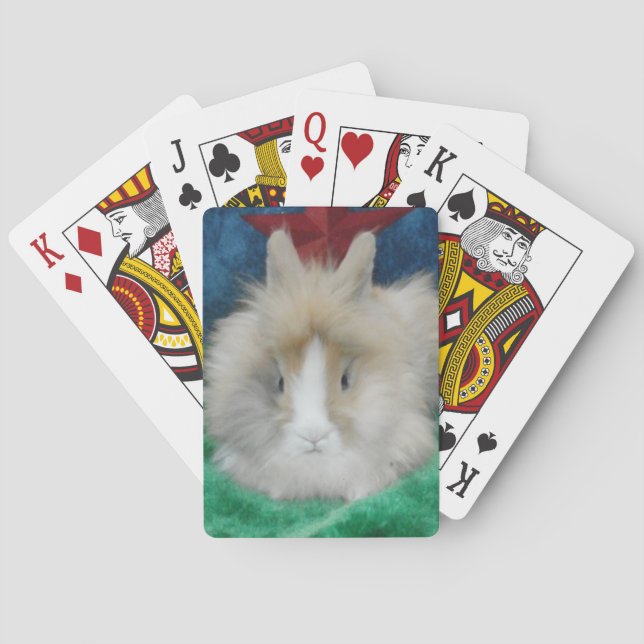 Jeu De Cartes Fluffy Lionhead Bunny Lapbit Jouer aux cartes (dos)