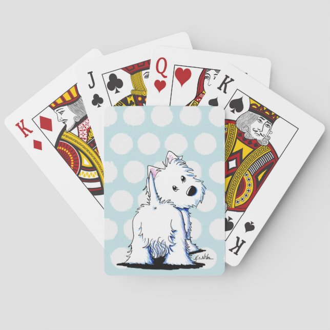 Jeu De Cartes Fluffybutt Westie Jouer des cartes (dos)