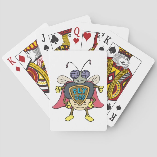 Jeu De Cartes Fly God Superhero Fly Insect Character (dos)