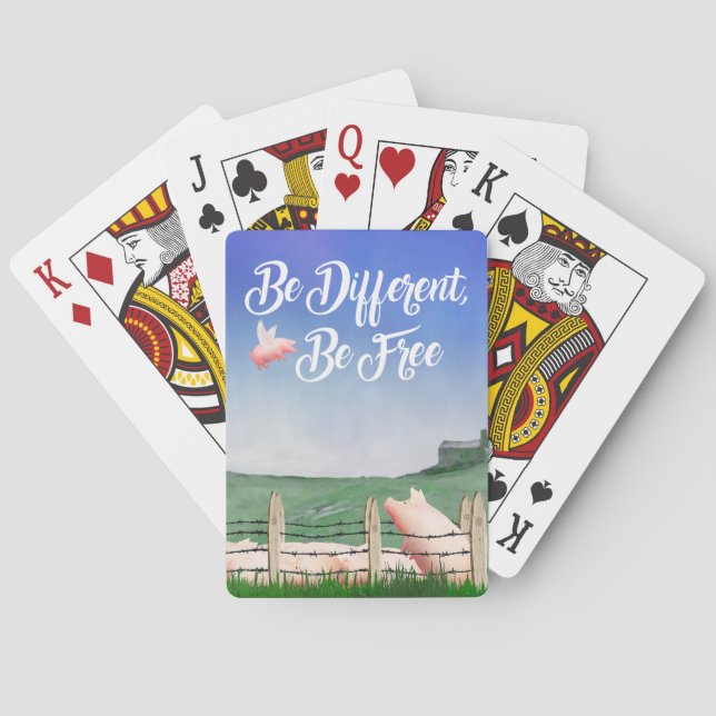 Jeu De Cartes Flying Pig-Be Different (dos)