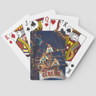 Jeu De Cartes Flying Wallendas Trapeze Performances Rouge Blanc