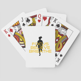 Jeu De Cartes Focus Croire Respirer Jaune Courir Fitness