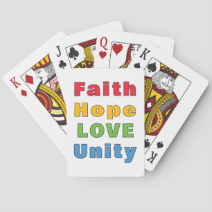 Jeu De Cartes Foi Espoir Amour Unité
