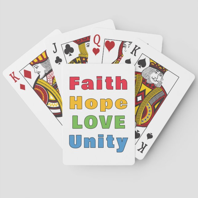 Jeu De Cartes Foi Espoir Amour Unité (dos)