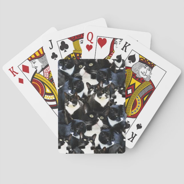 Jeu De Cartes Folie de chat de smoking (dos)