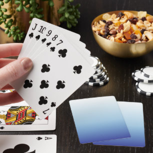Jeu De Cartes Fond dégradé bleu minimal