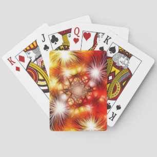 Jeu De Cartes Fond d'étoiles de feux d'artifice abstraits