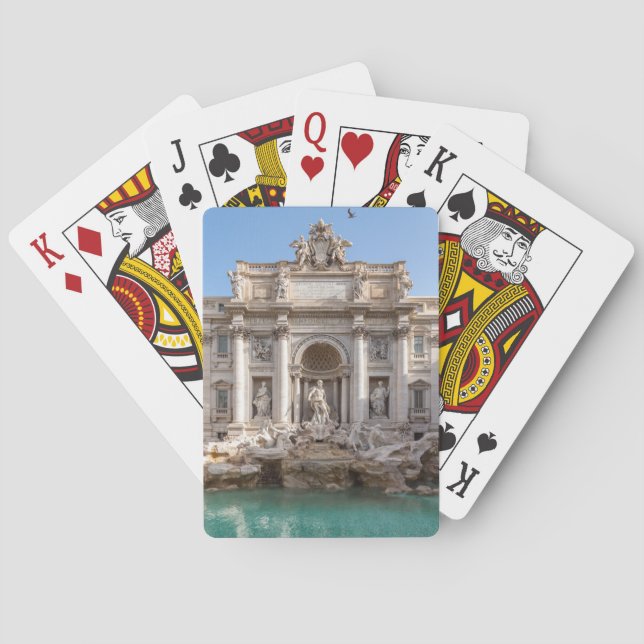 Jeu De Cartes Fontaine de Trevi tôt le matin - Rome, Italie (dos)