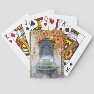 Jeu De Cartes Fontaine d'eau potable en automne, Hongrie